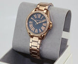  Shop Authentic Michael Kors Kacie Three Hand Black Dial Rose Gold Steel Strap Watch for Women - MK6930 - Luxxuri