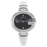  Shop Authentic Gucci Guccissima Black Dial Silver Steel Strap Watch For Women - YA134301 - Luxxuri