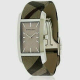 Shop Authentic Burberry Nova Check Silver Dial Two Tone Leather Strap Watch For Women - BU9404 - Luxxuri