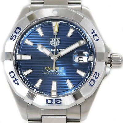  Shop Authentic Tag Heuer Aquaracer Automatic Blue Dial Silver Steel Strap Watch for Men - WBD2112.BA0928 - Luxxuri