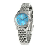  Shop Authentic Michael Kors Lexington Quartz Blue Dial Silver Steel Strap Watch For Women - MK3328 - Luxxuri