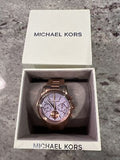  Shop Authentic Michael Kors Runway Chronograph Purple Dial Rose Gold Steel Strap Watch For Women - MK6163 - Luxxuri