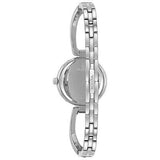  Shop Authentic Bulova Crystal Black Mother of Pearl Dial Silver Steel Strap Watch for Women - 96L224 - Luxxuri
