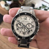  Shop Authentic Marc Jacobs Rock Chronograph White Dial Silver Steel Strap Watch for Men - MBM5027 - Luxxuri