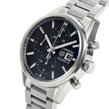  Shop Authentic Tag Heuer Carrera Automatic Chronograph Black Dial Silver Steel Strap Watch for Men - CBK2110.BA0715 - Luxxuri
