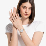 Shop Authentic Swarovski Crystalline Chic Analog Silver Dial Rose Gold Steel Strap Watch for Women - 5544590 - Luxxuri