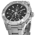  Shop Authentic Tag Heuer Aquaracer Chronograph Black Dial Silver Steel Strap Watch for Men - CAY1110.BA0927 - Luxxuri