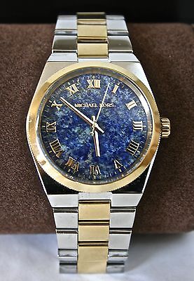  Shop Authentic Michael Kors Channing Blue Dial Two Tone Steel Strap Watch For Women - MK5893 - Luxxuri