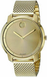  Shop Authentic Movado Bold Gold Dial Gold Mesh Bracelet Watch for Women - 3600242 - Luxxuri