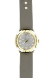  Shop Authentic Marc Jacobs Amy Grey Dial Grey Leather Strap Watch for Women - MBM1287 - Luxxuri
