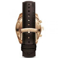  Shop Authentic Emporio Armani Chronograph Gray Dial Brown Leather Strap Watch For Men - AR6043 - Luxxuri