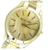  Shop Authentic Michael Kors Slim Runway Gold Dial Two Tone Gold Strap Watch for Women - MK4285 - Luxxuri