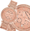  Shop Authentic Michael Kors Uptown Glam Parker Chronograph Rose Gold Dial Steel Strap Watch for Women - MK5663 - Luxxuri