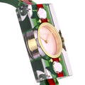  Shop Authentic Gucci Vintage Web Pink Mother of Pearl Dial Two Tone Plastic Strap Watch For Women - YA143525 - Luxxuri