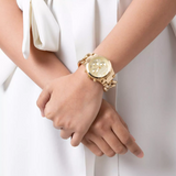  Shop Authentic Michael Kors Runway Twist Gold Dial Gold Stainless Steel Strap Watch for Women - MK3131 - Luxxuri
