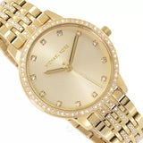  Shop Authentic Michael Kors Melissa Quartz Gold Dial Gold Steel Strap Watch for Women - MK4368 - Luxxuri