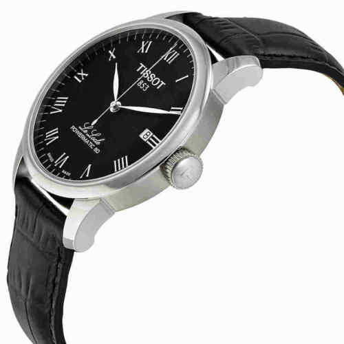  Shop Authentic Tissot Le Locle Powermatic 80 Black Dial Black Leather Strap Watch For Men - T006.407.16.053.00 - Luxxuri