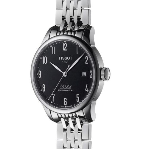  Shop Authentic Tissot Le Locle Powermatic 80 Black Dial Silver Steel Strap Watch For Men - T006.407.11.052.00 - Luxxuri