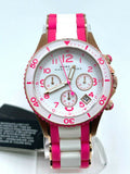  Shop Authentic Marc Jacobs Rock Chronograph White Dial Two Tone Silicone Strap Watch for Women - MBM2593 - Luxxuri