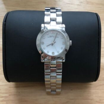  Shop Authentic Marc Jacobs Amy Dinky White Dial Silver Steel Strap Watch for Women - MBM3225 - Luxxuri