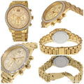  Shop Authentic Michael Kors Brinkley Diamonds Gold Dial Gold Steel Strap Watch for Women - MK6187 - Luxxuri