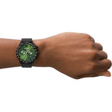  Shop Authentic Emporio Armani Mario Chronograph Green Dial Black Steel Strap Watch For Men - AR11472 - Luxxuri