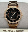  Shop Authentic Michael Kors Catlin Black Diamonds Dial Rose Gold Steel Strap Watch for Women - MK3356 - Luxxuri