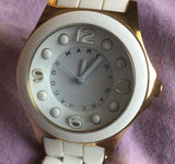  Shop Authentic Marc Jacobs Pelly White Dial White Silicone Strap Watch for Women - MBM2526 - Luxxuri