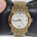  Shop Authentic Marc Jacobs Amy White Dial Gold Steel Strap Watch for Women - MBM3182 - Luxxuri