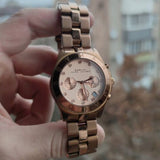  Shop Authentic Marc Jacobs Blade Chronograph Rose Gold Dial Rose Gold Steel Strap Watch for Women - MBM3102 - Luxxuri