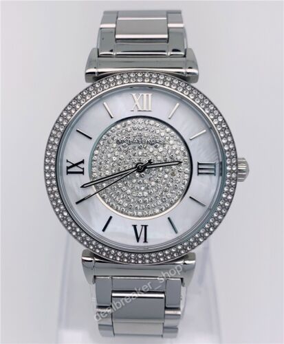  Shop Authentic Michael Kors Caitlin Crystal Dial Silver Steel Strap Watch for Women - MK3331 - Luxxuri