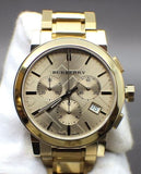  Shop Authentic Burberry The City Gold Dial Gold Steel Strap Watch for Women - BU9753 - Luxxuri