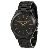  Shop Authentic Michael Kors Slim Runway Black Dial Black Stainless Steel Strap Watch for Women - MK3221 - Luxxuri