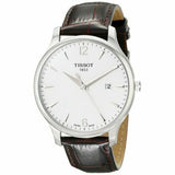  Shop Authentic Tissot T Classic Tradition White Dial Brown Leather Strap Watch For Men - T063.610.16.037.00 - Luxxuri