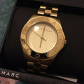  Shop Authentic Marc Jacobs Blade Gold Dial Gold Steel Strap Watch for Women - MBM3126 - Luxxuri