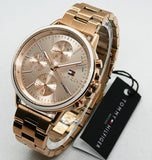  Shop Authentic Tommy Hilfiger Carly Rose Gold Dial Rose Gold Steel Strap Watch for Women - 1781788 - Luxxuri