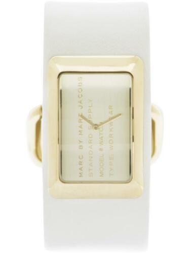  Shop Authentic Marc Jacobs Champagne Dial White Leather Strap Watch for Women - MBM2043 - Luxxuri