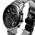 Shop Authentic Emporio Armani Ceramica Chronograph Black Dial Black Steel Strap Watch For Men - AR1451 - Luxxuri