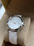  Shop Authentic Burberry The City White Dial White Leather Strap Watch for Women - BU9128 - Luxxuri