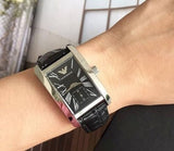  Shop Authentic Emporio Armani Black Dial Black Leather Strap Watch For Men - AR0143 - Luxxuri