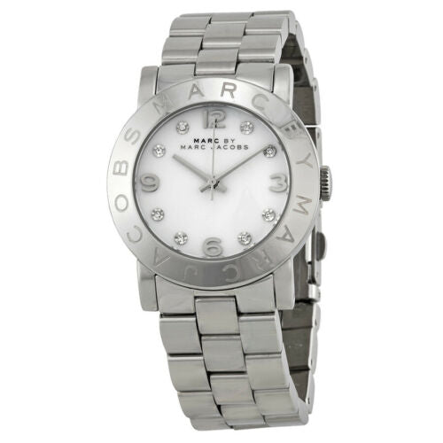  Shop Authentic Marc Jacobs Amy White Dial Silver Steel Strap Watch for Women - MBM3054 - Luxxuri