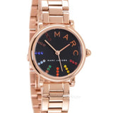  Shop Authentic Marc Jacobs Roxy Black Dial Rose Gold Steel Strap Watch for Women - MJ3569 - Luxxuri