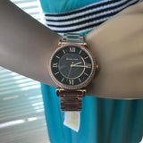  Shop Authentic Michael Kors Catlin Black Diamonds Dial Rose Gold Steel Strap Watch for Women - MK3356 - Luxxuri