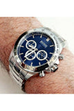  Shop Authentic Hugo Boss Ikon Blue Dial Silver Steel Strap Watch for Men - 1512963 - Luxxuri