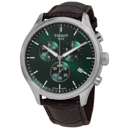  Shop Authentic Tissot Chrono XL Chronograph Classic Green Dial Brown Leather Strap Watch For Men - T116.617.16.091.00 - Luxxuri
