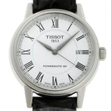  Shop Authentic Tissot Carson Powermatic 80 White Dial Black Leather Strap Watch For Men - T085.407.16.013.00 - Luxxuri