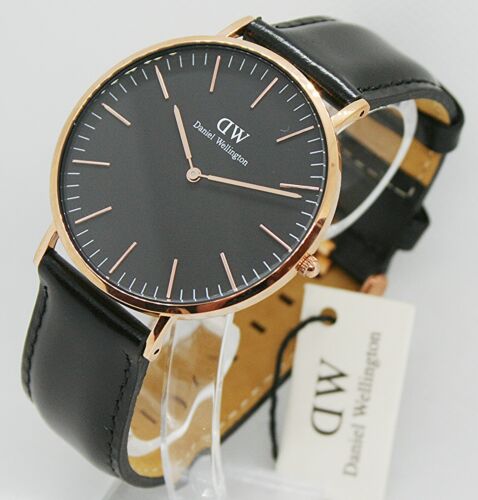  Shop Authentic Daniel Wellington Classic Sheffield Black Dial Black Leather Strap Watch For Men - DW00100127 - Luxxuri