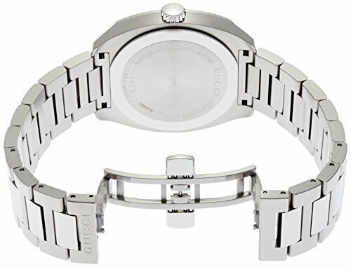  Shop Authentic Gucci GG2570 Silver Dial Silver Steel Strap Watch For Men - YA142308 - Luxxuri