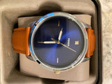  Shop Authentic Fossil The Minimalist 3H Blue Dial Brown Leather Strap Watch for Men - FS5499 - Luxxuri