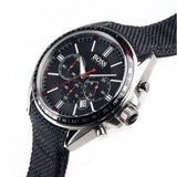  Shop Authentic Hugo Boss Driver Black Dial Black Leather Strap Watch for Men -1513087 - Luxxuri